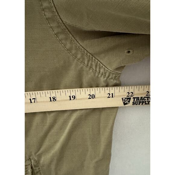 Abercrombie & Fitch Jacket Mens Medium Khaki Wakely Utility Button Up Preppy Y2K - Picture 9 of 11